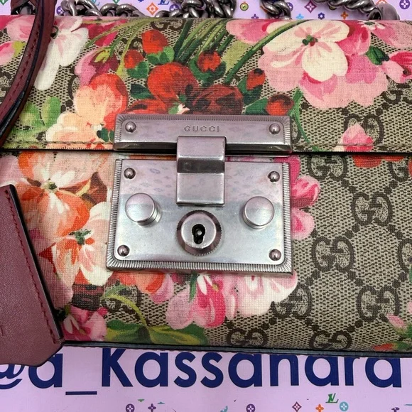 Gucci GG Blooms Padlock Chain Bag 🔒🌸😈 - Picture 4 of 12